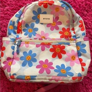 STATE Kids' Backpack with Floral Design - Pink, Blue, Orange